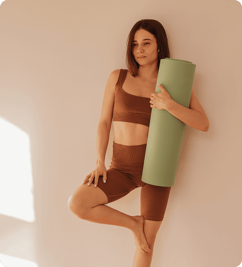 Yoga student